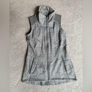 athleta heather gray vest